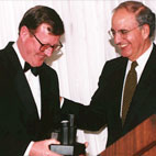 Hon. David Trimble MP First Minister (Designate) New Northern Ireland Assembly with Senator George Mitchell